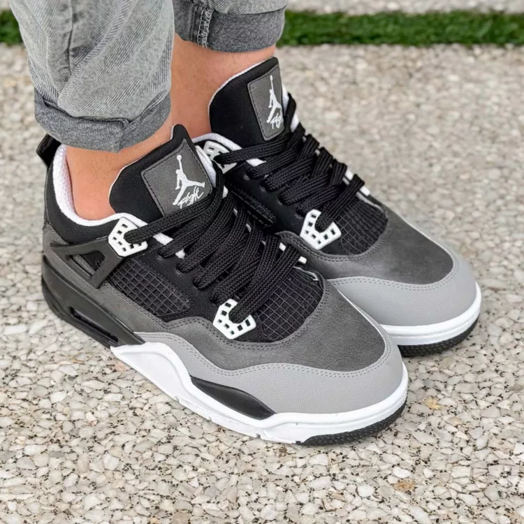 کتانی مردانه نایک ایر جردن 4 مشکی کد 24892