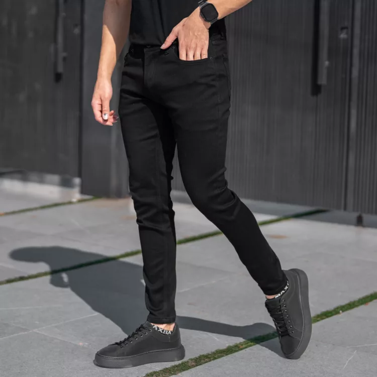 شلوار جین مشکی کد 25312