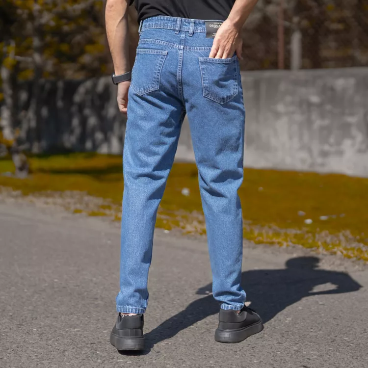 شلوار جین مردانه مام آبی کد 25512