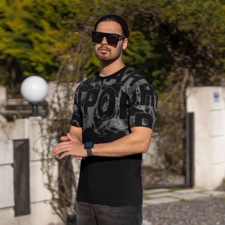 تیشرت مردانه چاپی کد 25530