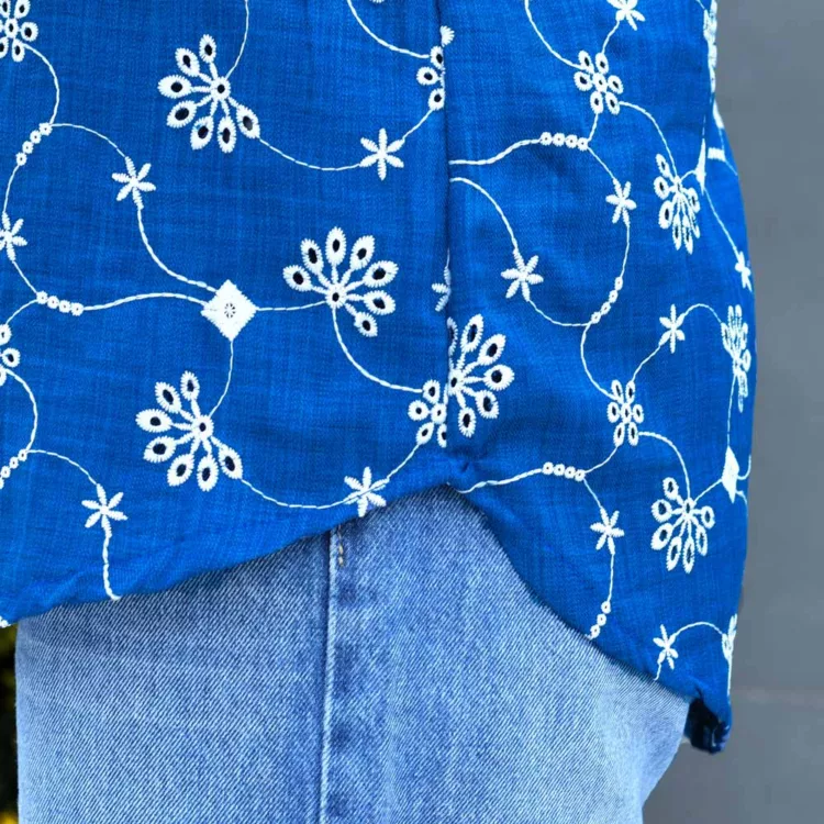 شومیز دخترانه گلدوزی کد 25325