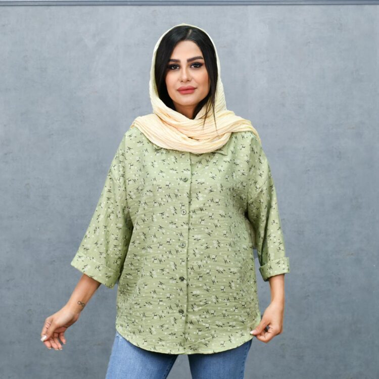 شومیز دخترانه گل گلی کد 25326