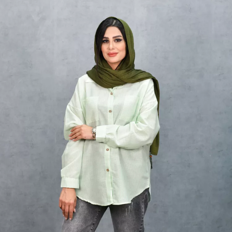 مانتو دخترانه راه راه کد 25352