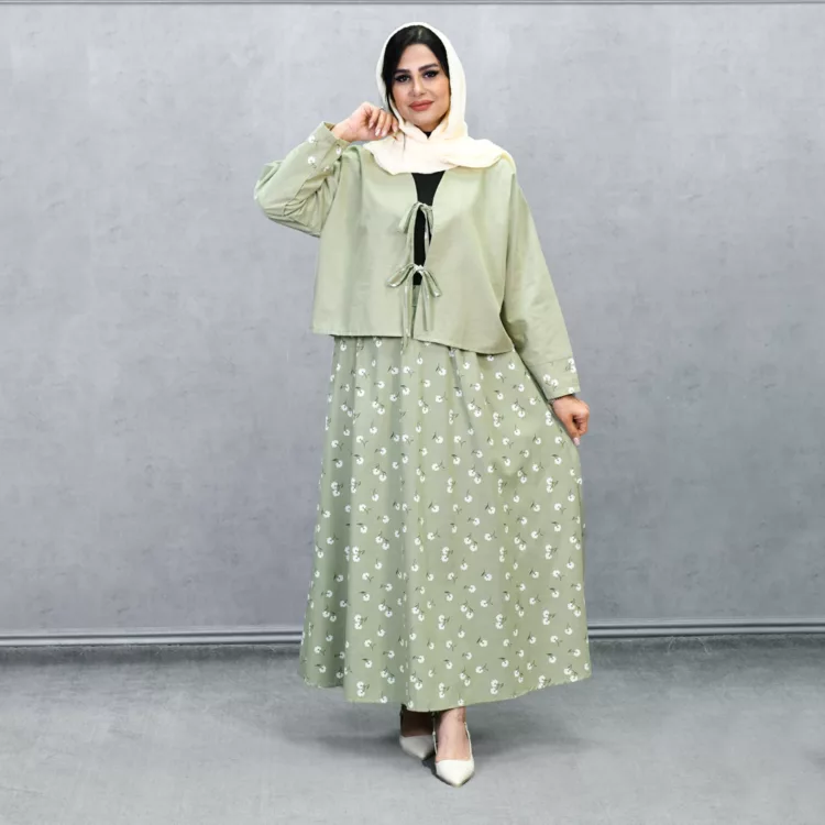ست کت و دامن گلدار کد 25435