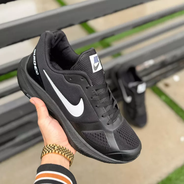 کتانی مردانه سایز بزرگ نایک مشکی کد 25218