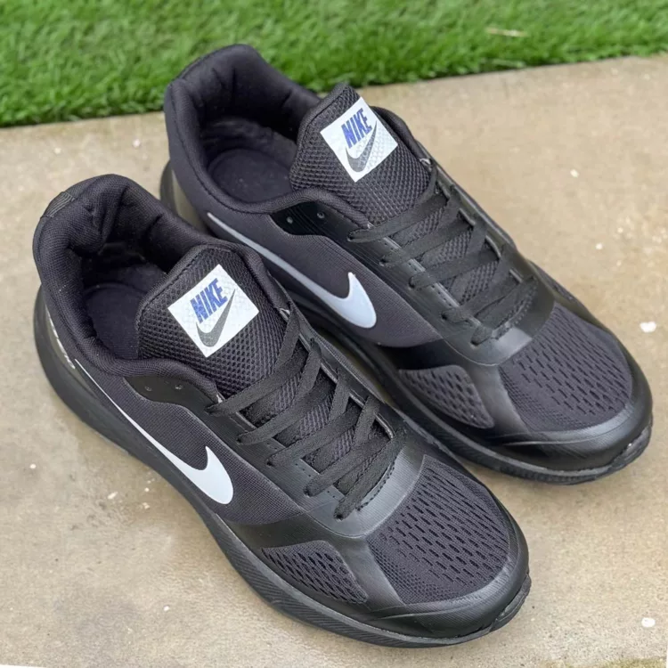 کتانی مردانه سایز بزرگ نایک مشکی کد 25218