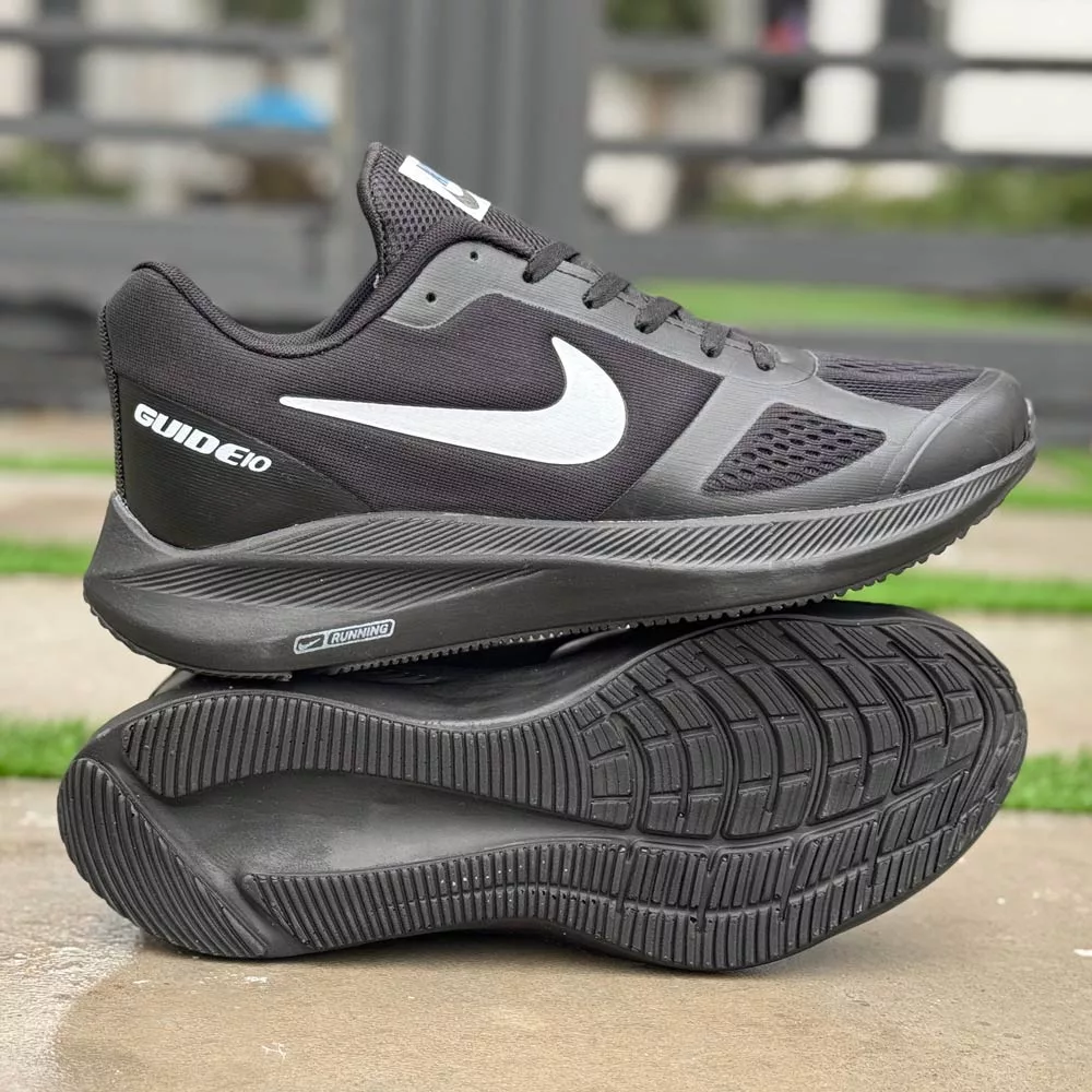 کتانی مردانه سایز بزرگ نایک مشکی کد 25218