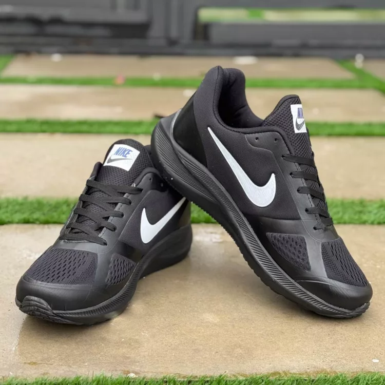 کتانی مردانه سایز بزرگ نایک مشکی کد 25218