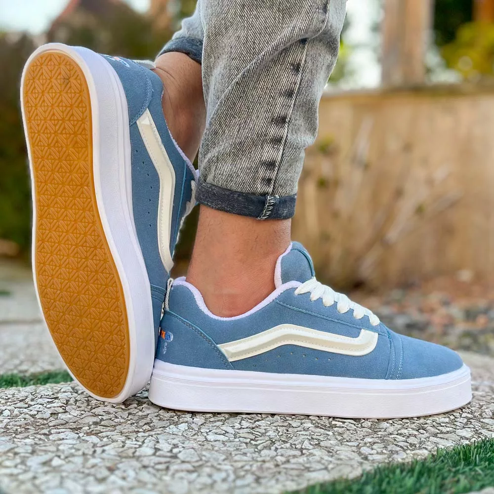 کتانی مردانه ونس آبی کد 25487