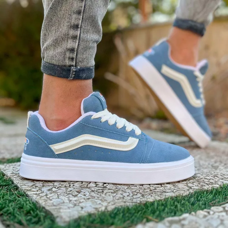 کتانی مردانه ونس آبی کد 25487