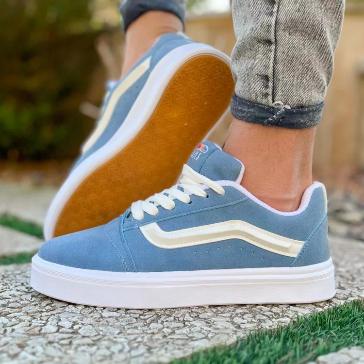 کتانی مردانه ونس آبی کد 25487