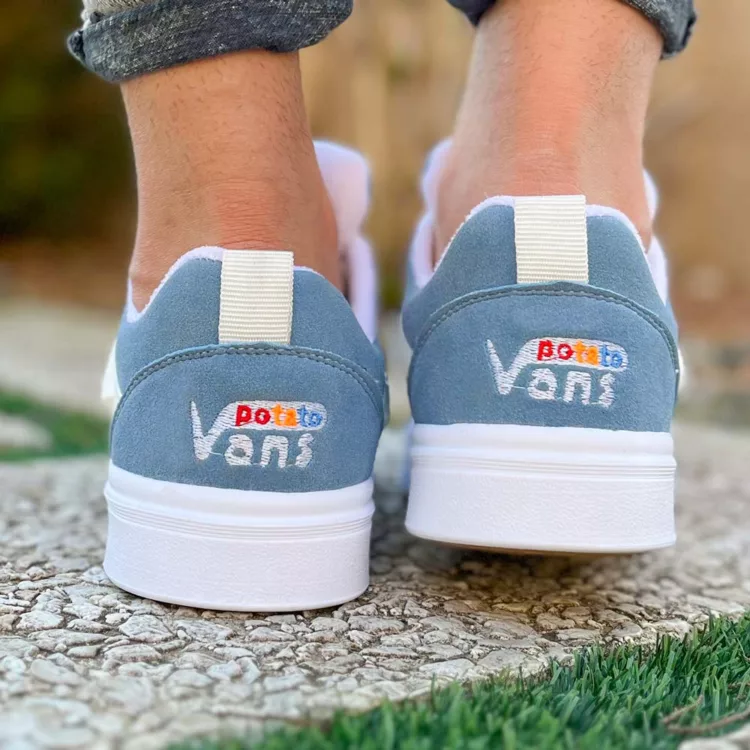 کتانی مردانه ونس آبی کد 25487