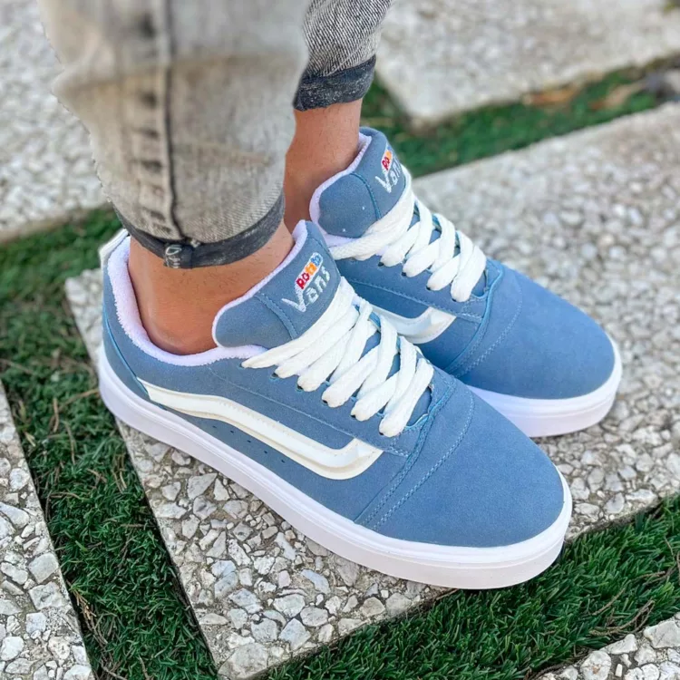 کتانی مردانه ونس آبی کد 25487