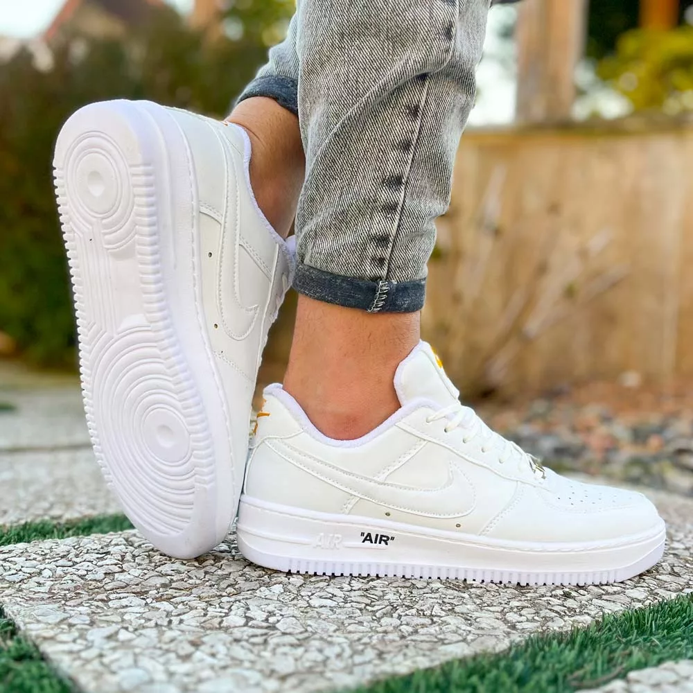 کتانی مردانه نایک ایر فورس سفید کد 25501