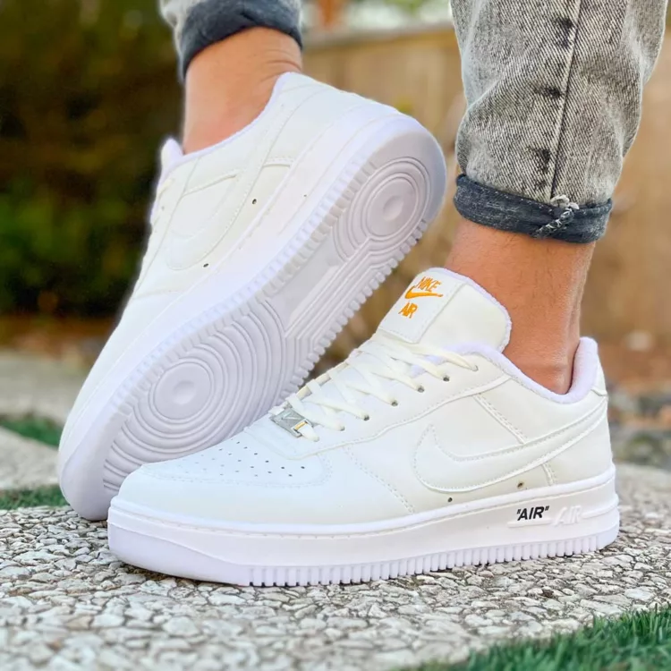 کتانی مردانه نایک ایر فورس سفید کد 25501