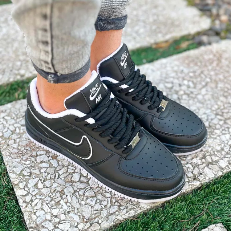 کتانی مردانه نایک ایر فورس مشکی کد 25499