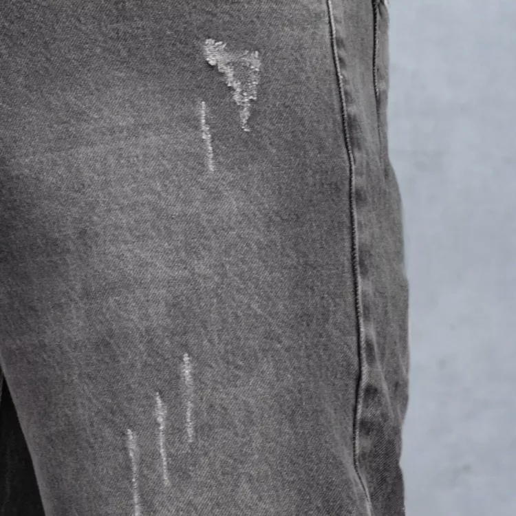 شلوار جین دخترانه مام خاکستری کد 25696