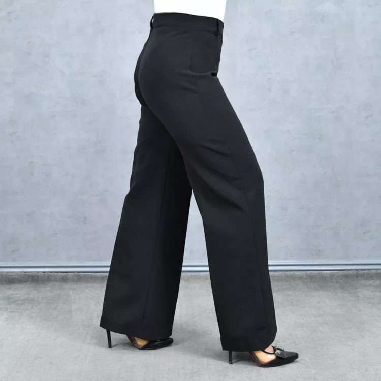 شلوار دخترانه بگ مازراتی مشکی کد 25740