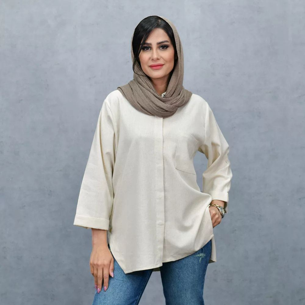 مانتو دخترانه بغل دکمه کد 25348