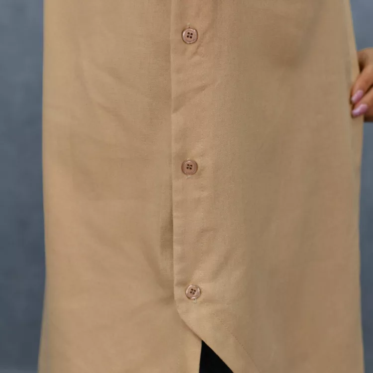 مانتو دخترانه بغل دکمه کد 25348