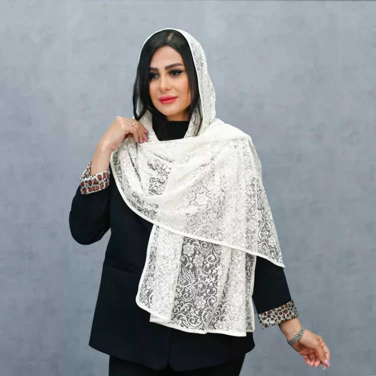 شال دخترانه گیپور کد 25678