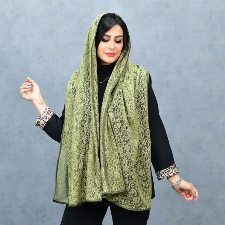 شال دخترانه گیپور کد 25678