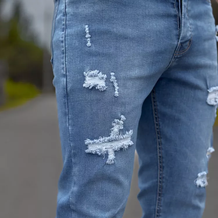 شلوار جین مردانه آبی کد 25914