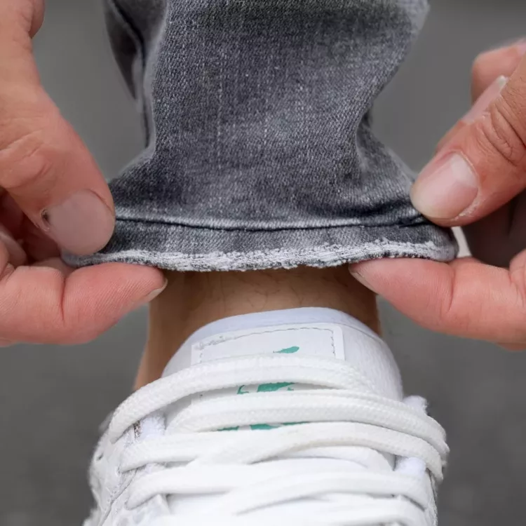 شلوار جین مردانه خاکستری کد 25906