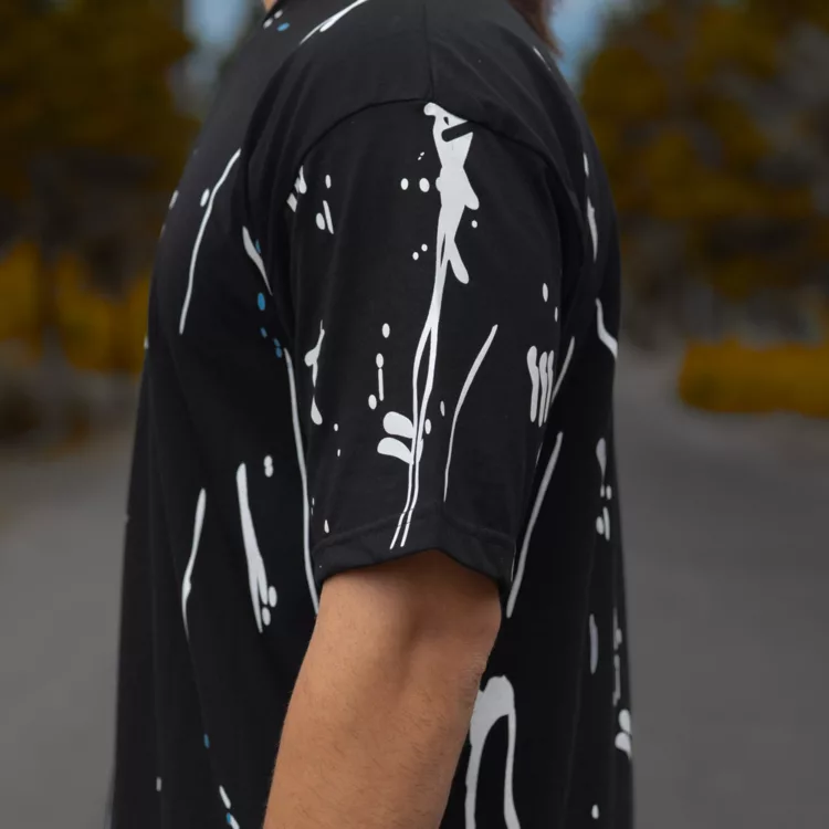 تیشرت مردانه چاپی قواره بزرگ کد 25539