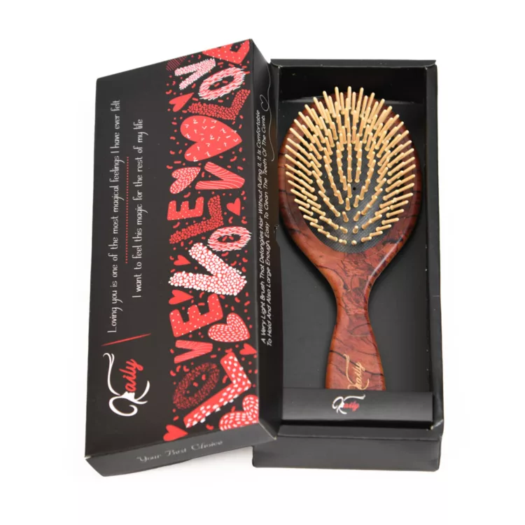 برس مو سوزن چوبی کادوئی طرح چوب Kaily