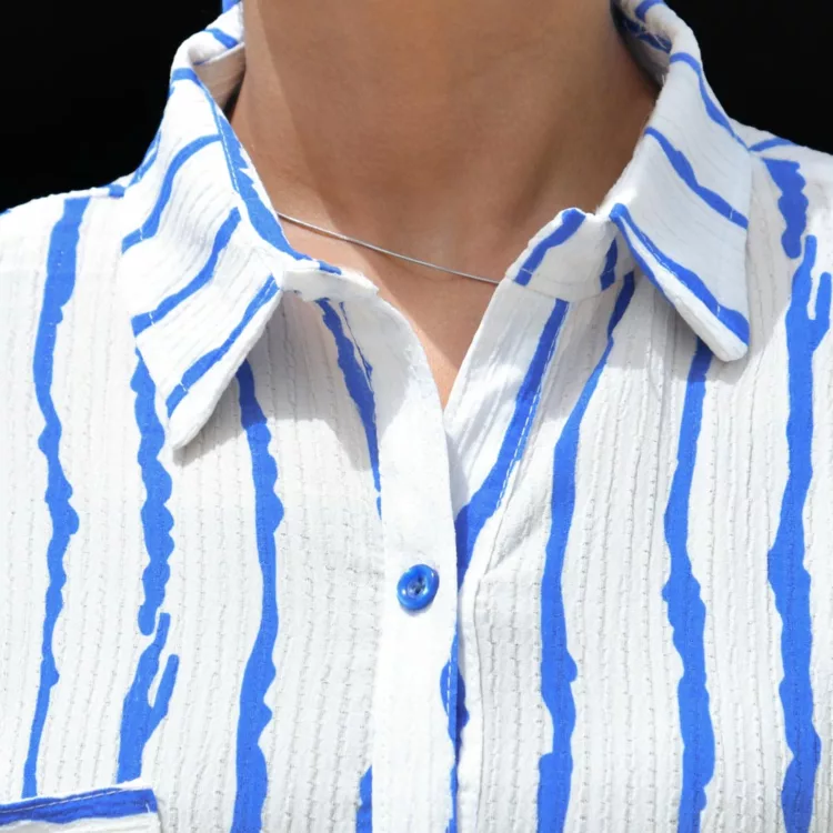 مانتو دخترانه راه راه کد 25966
