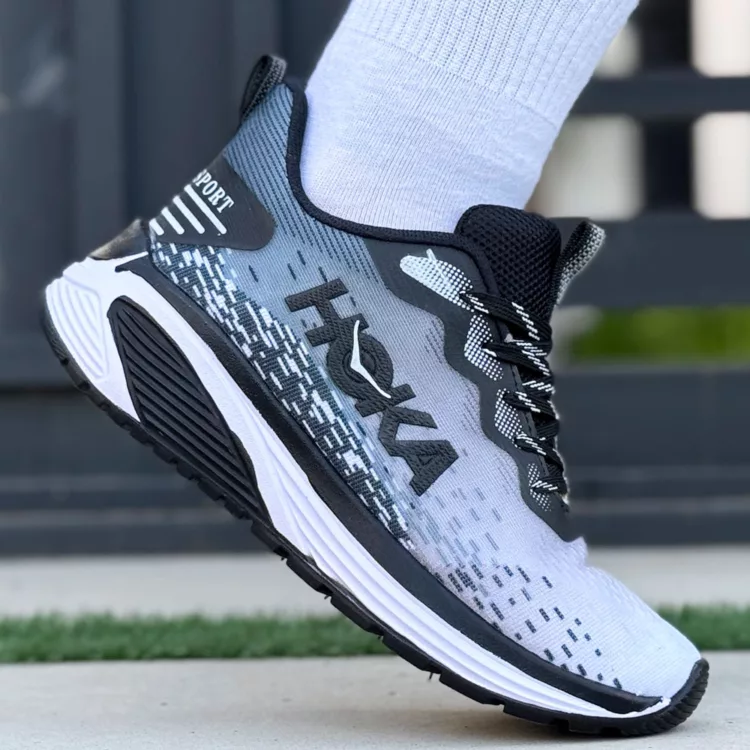 کتانی دخترانه هوکا مشکی کد 26187