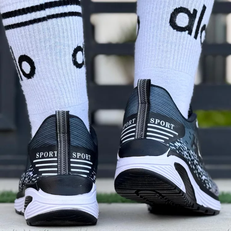 کتانی دخترانه هوکا مشکی کد 26187