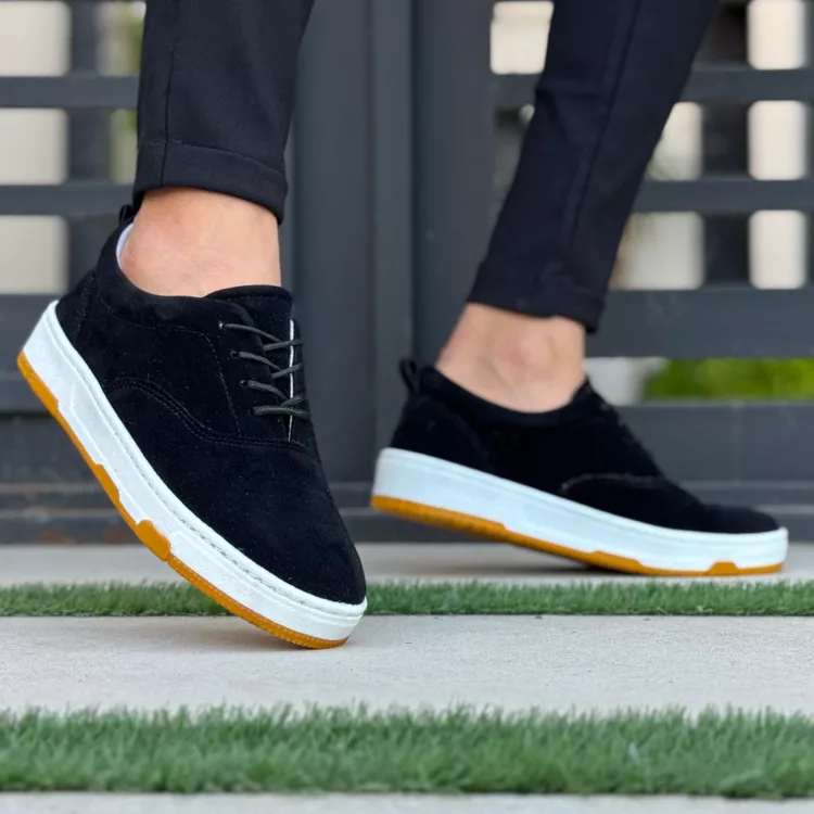 کتانی مردانه مشکی کد 26156