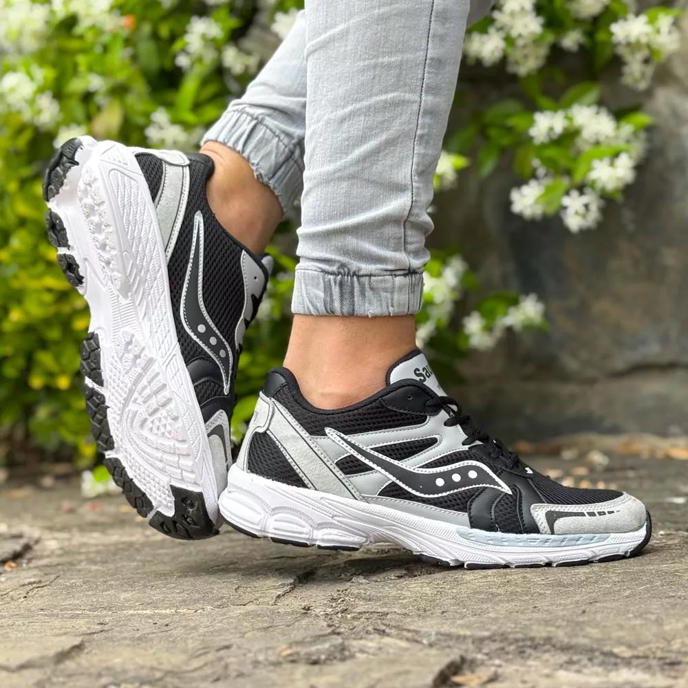 کتانی مردانه ساکونی مشکی کد 26160