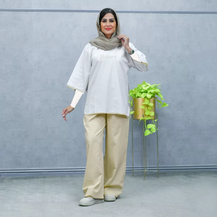 ست تیشرت و شلوار دخترانه کد 26299