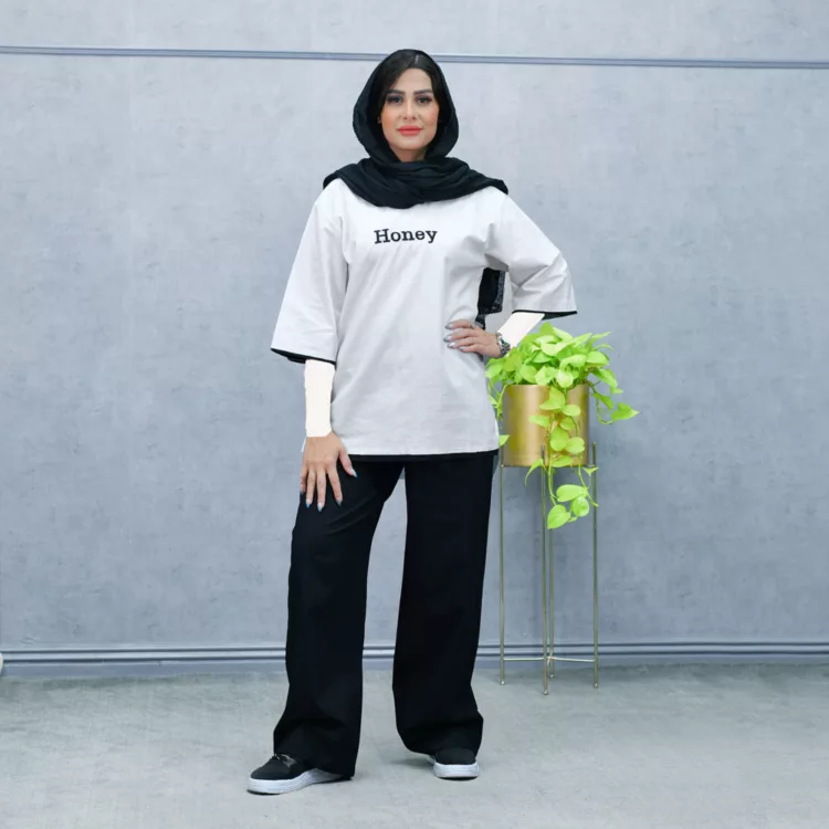 ست تیشرت و شلوار دخترانه کد 26299
