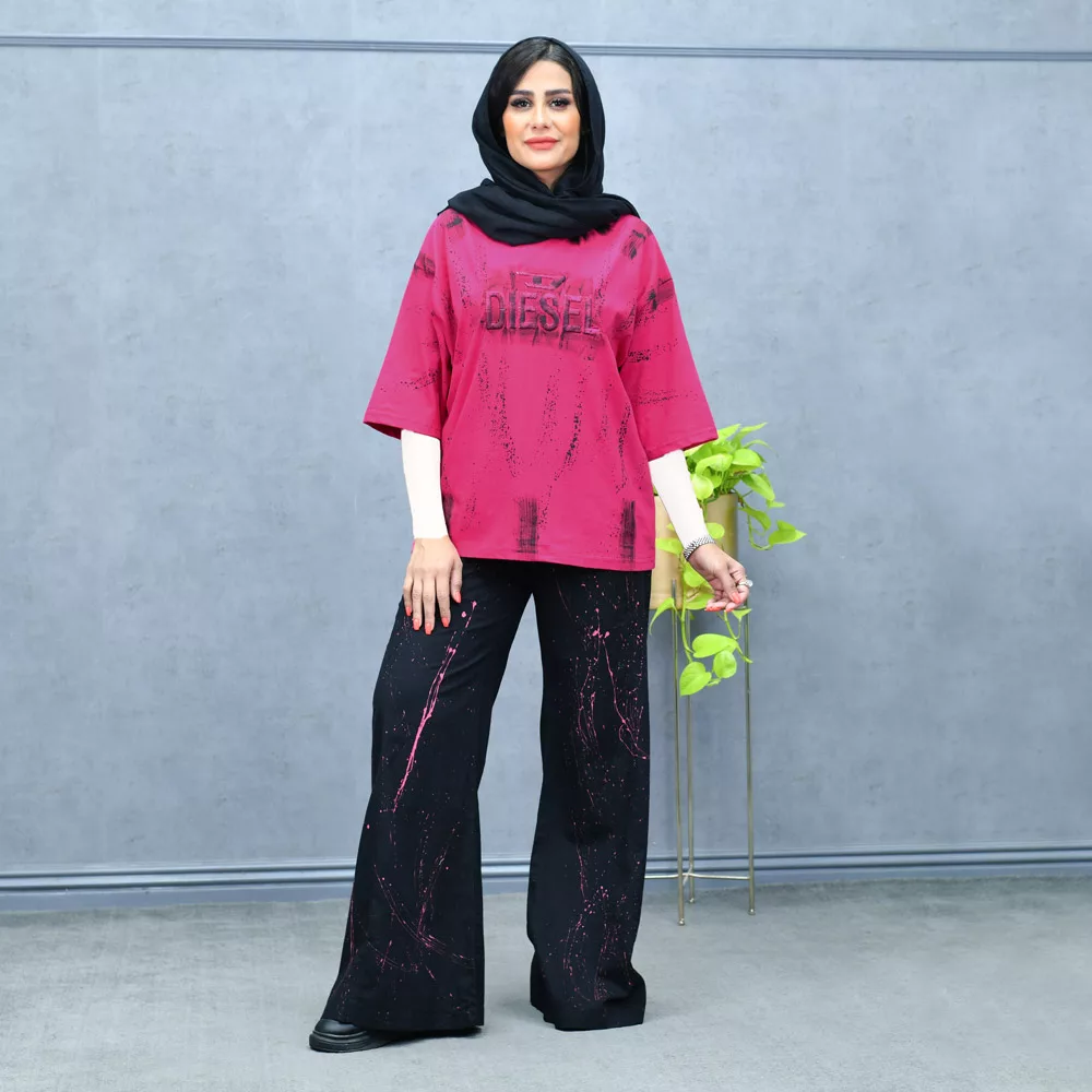 ست تیشرت و شلوار دخترانه دیزل کد 26314