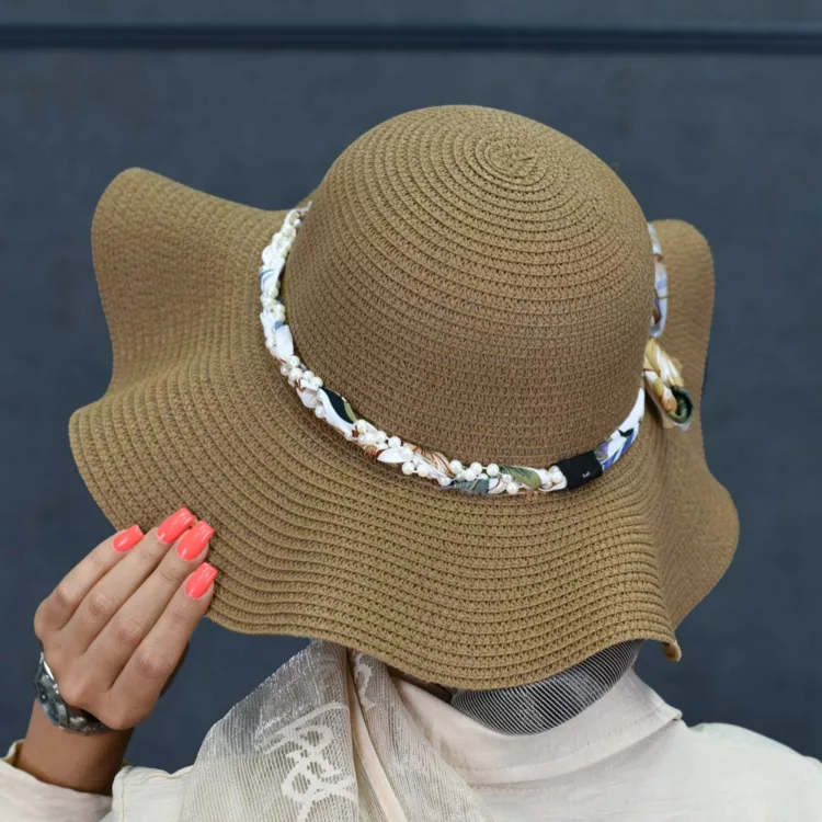 کلاه حصیری دخترانه کد 26383