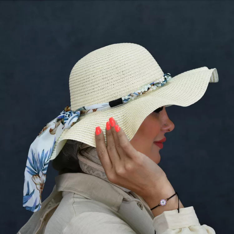 کلاه حصیری دخترانه کد 26383