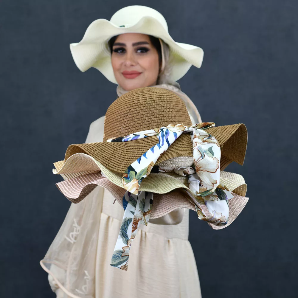 کلاه حصیری دخترانه کد 26383