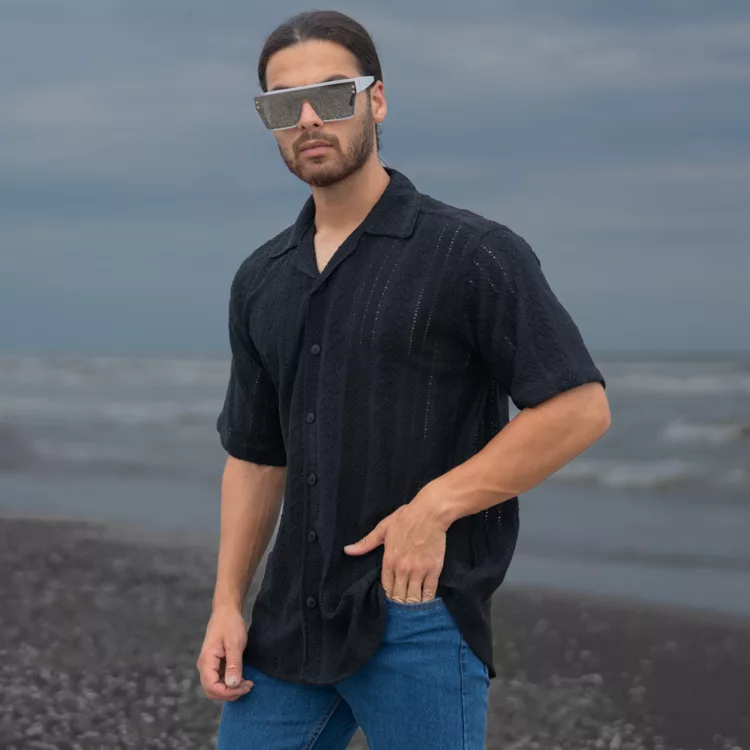 پیراهن مردانه بافتی کد 26542