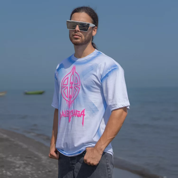 تیشرت مردانه بالنسیاگا کد 26652