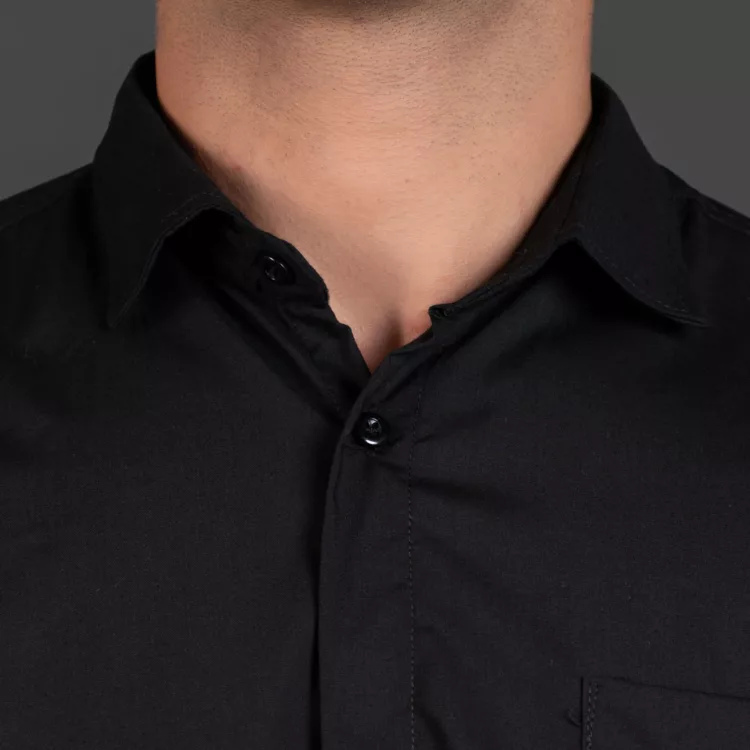 پیراهن مردانه مشکی سایز بزرگ کد 26527