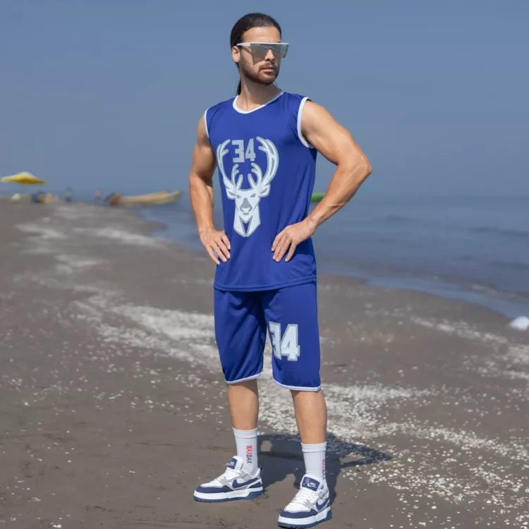 ست تاپ و شلوارک مردانه کد 26825