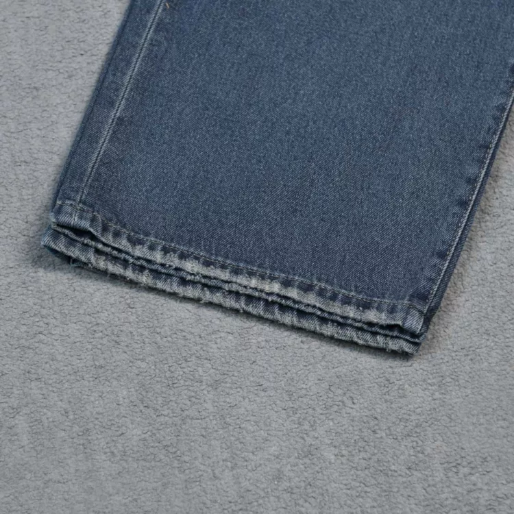 شلوار جین دخترانه واید لگ سرمه ای کد 27103