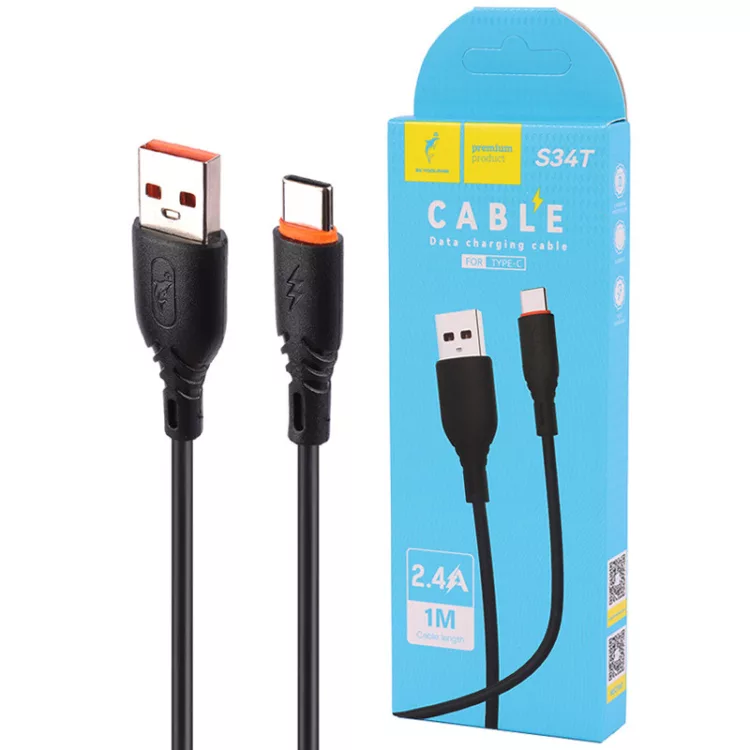 کابل شارژر فست مدل Sky Dolphin S34T 2.4A 1m