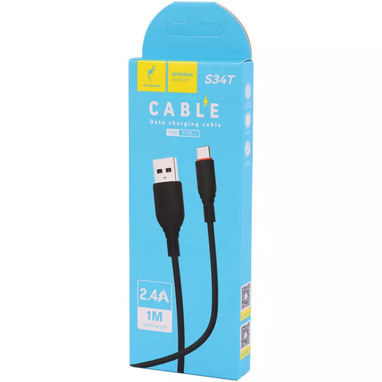 کابل شارژر فست مدل Sky Dolphin S34T 2.4A 1m