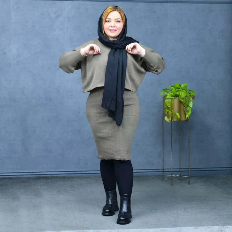 ست کراپ و سارافون دخترانه کد 27541
