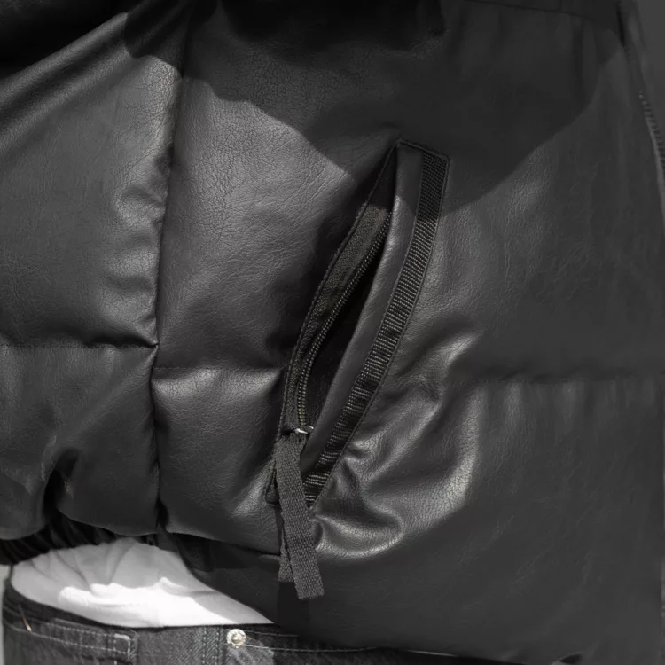 کاپشن مردانه باکسی چرم کد 27906